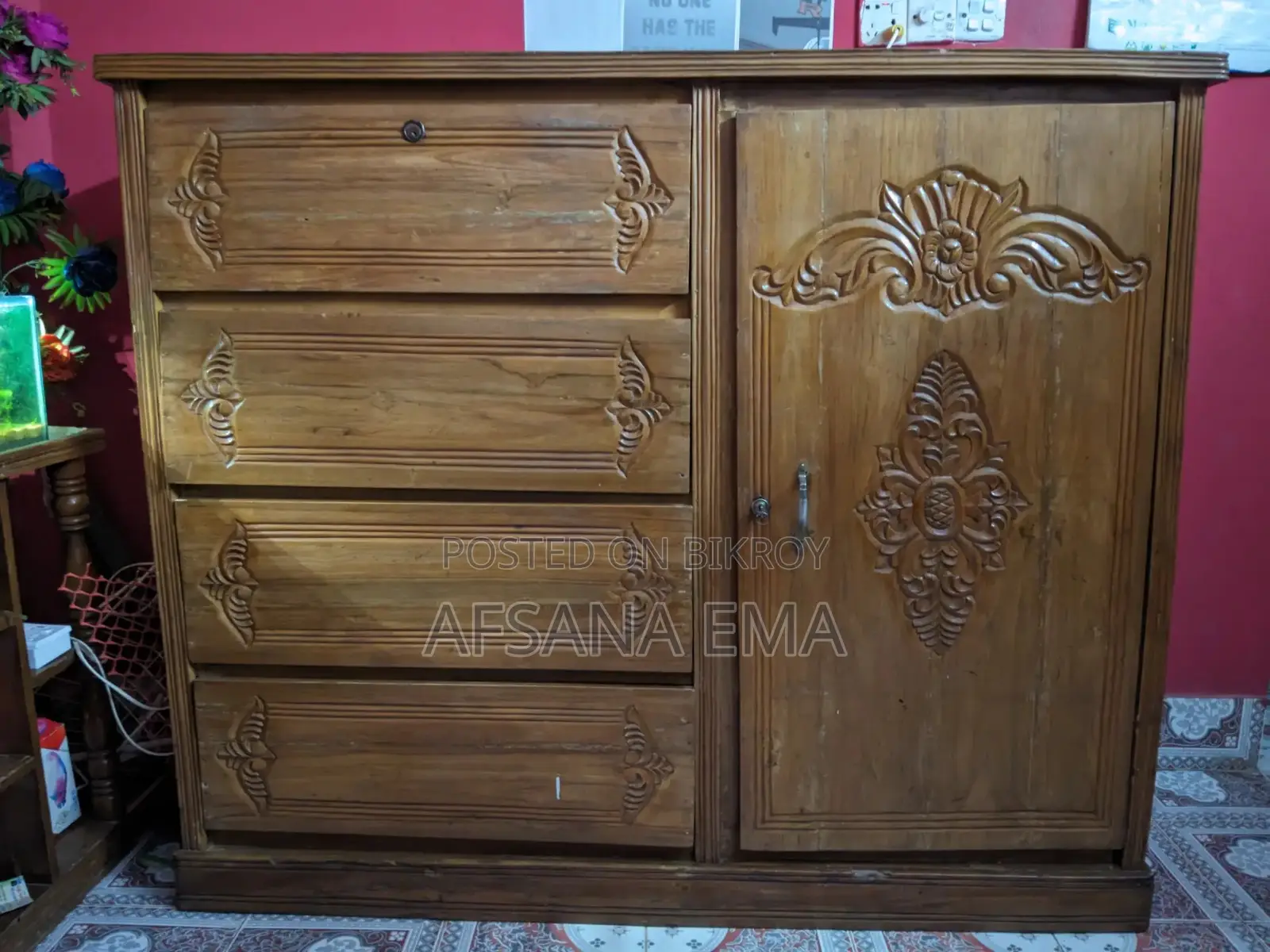 Teak Wood Wardrobe for Sale