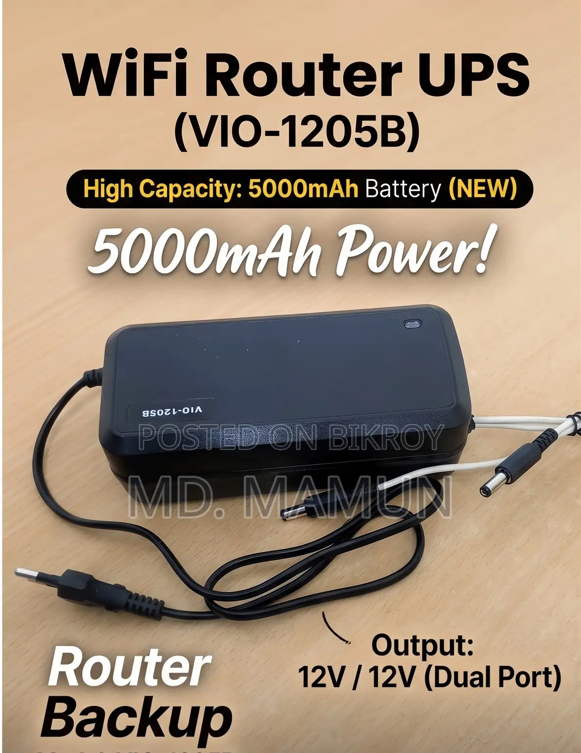 Wifi Router Mini Dc Ups (12v)