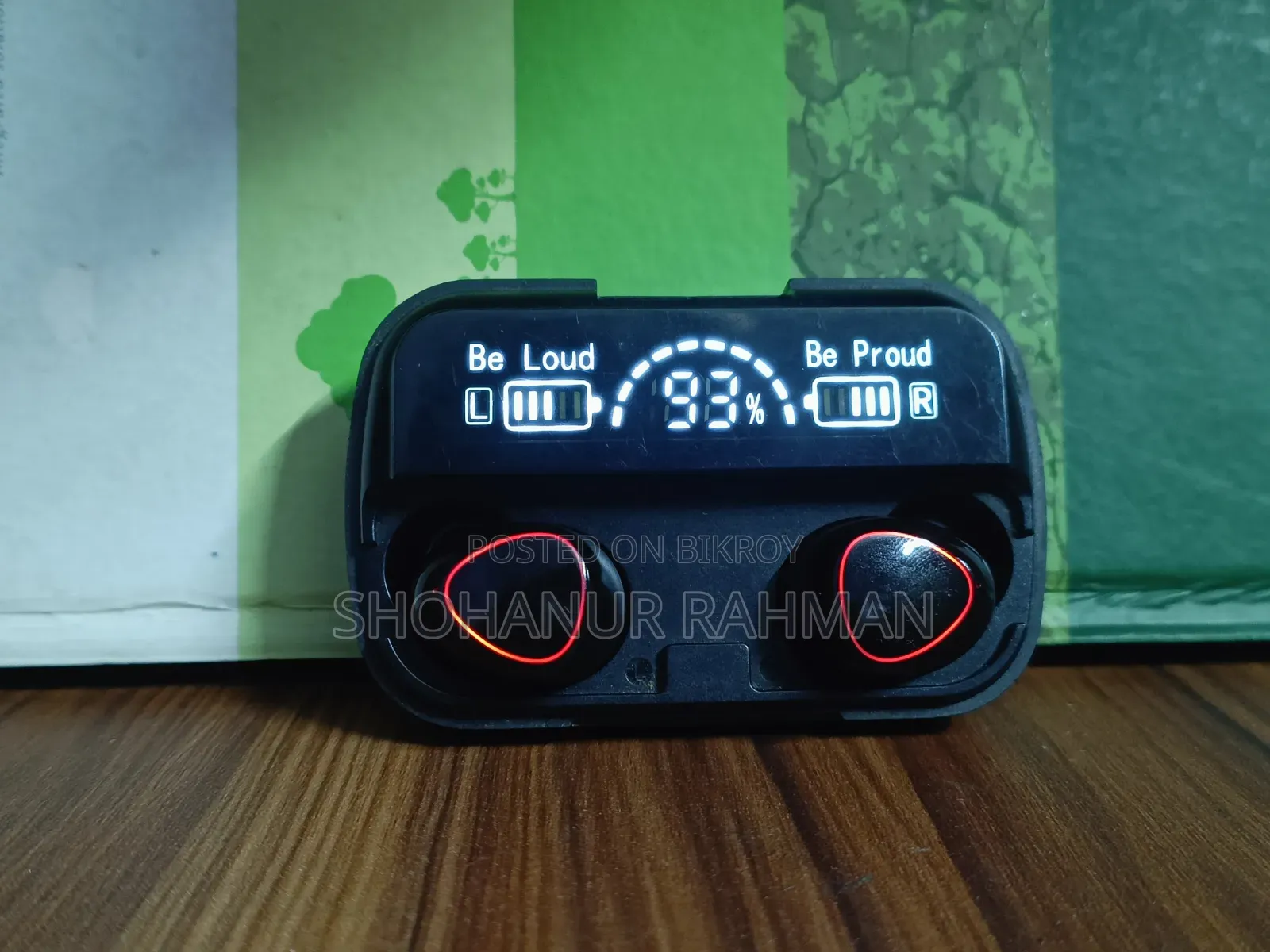 M10 TWS Earbuds With Digital Display (Premium Sound)