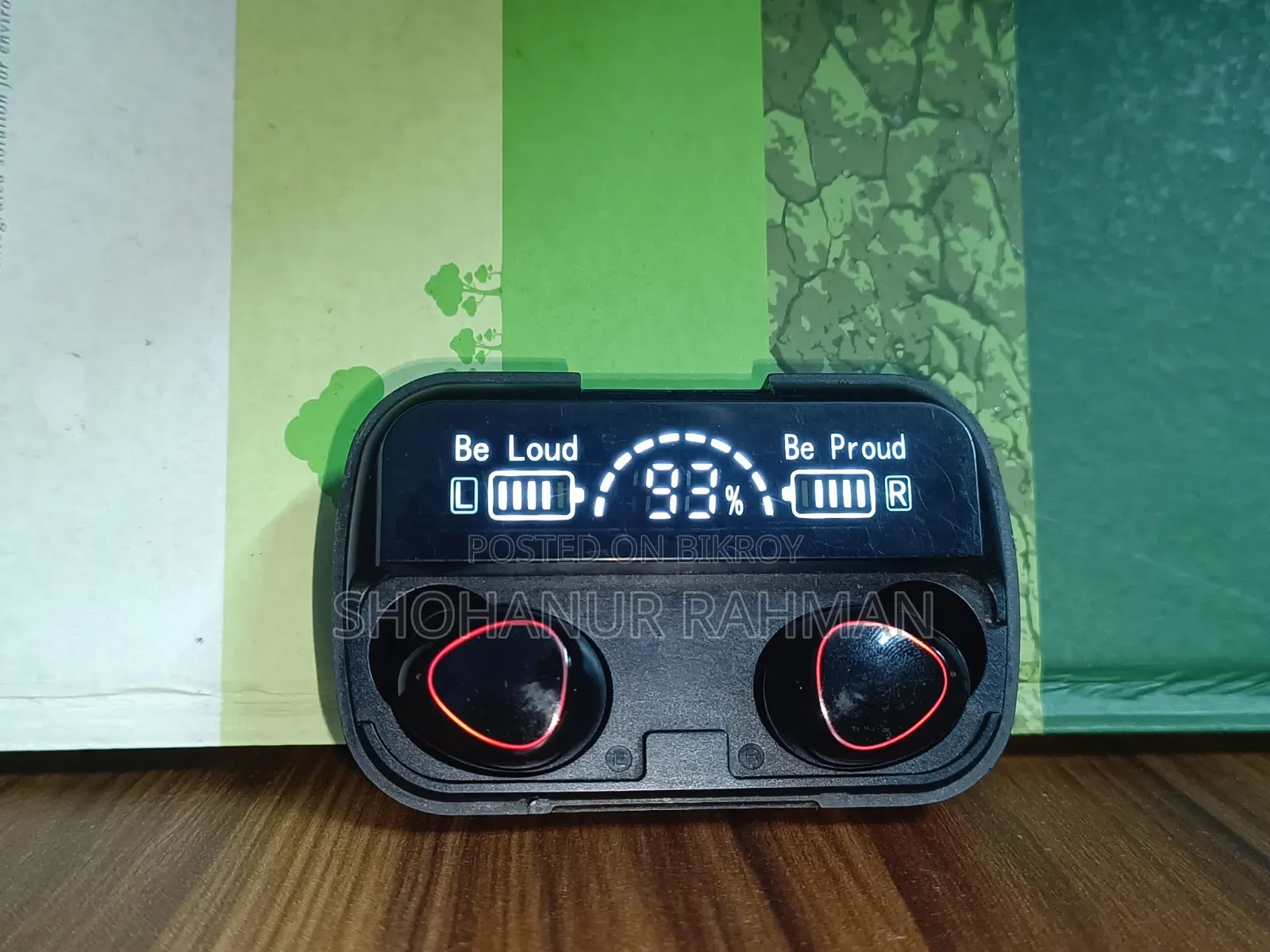 M10 TWS Earbuds With Digital Display (Premium Sound)