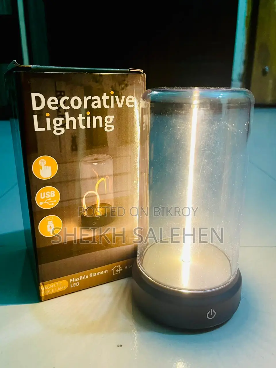 Yellow String Lamp