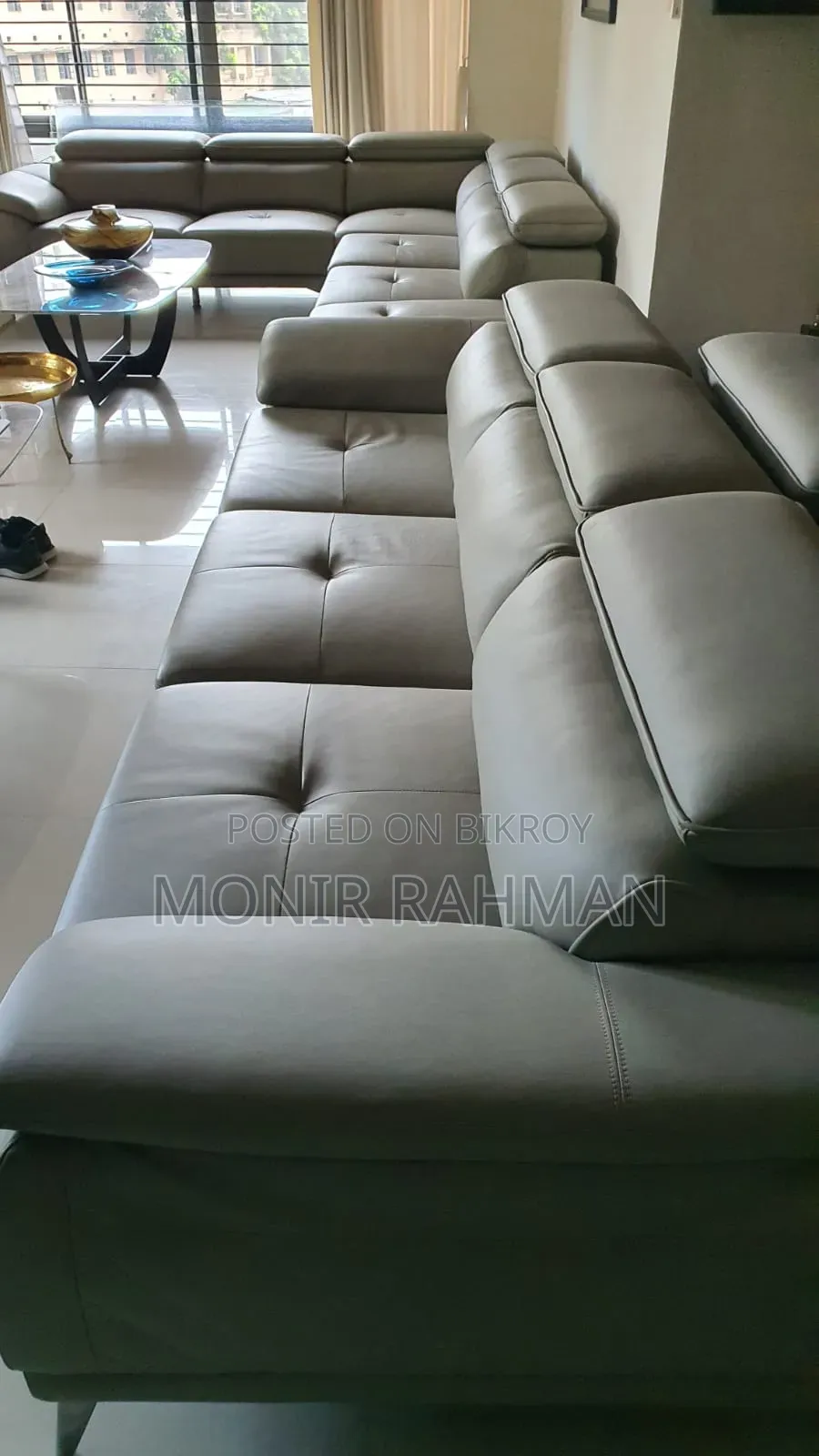 5-Seater L-Shape Sofa (Attached Cushion)