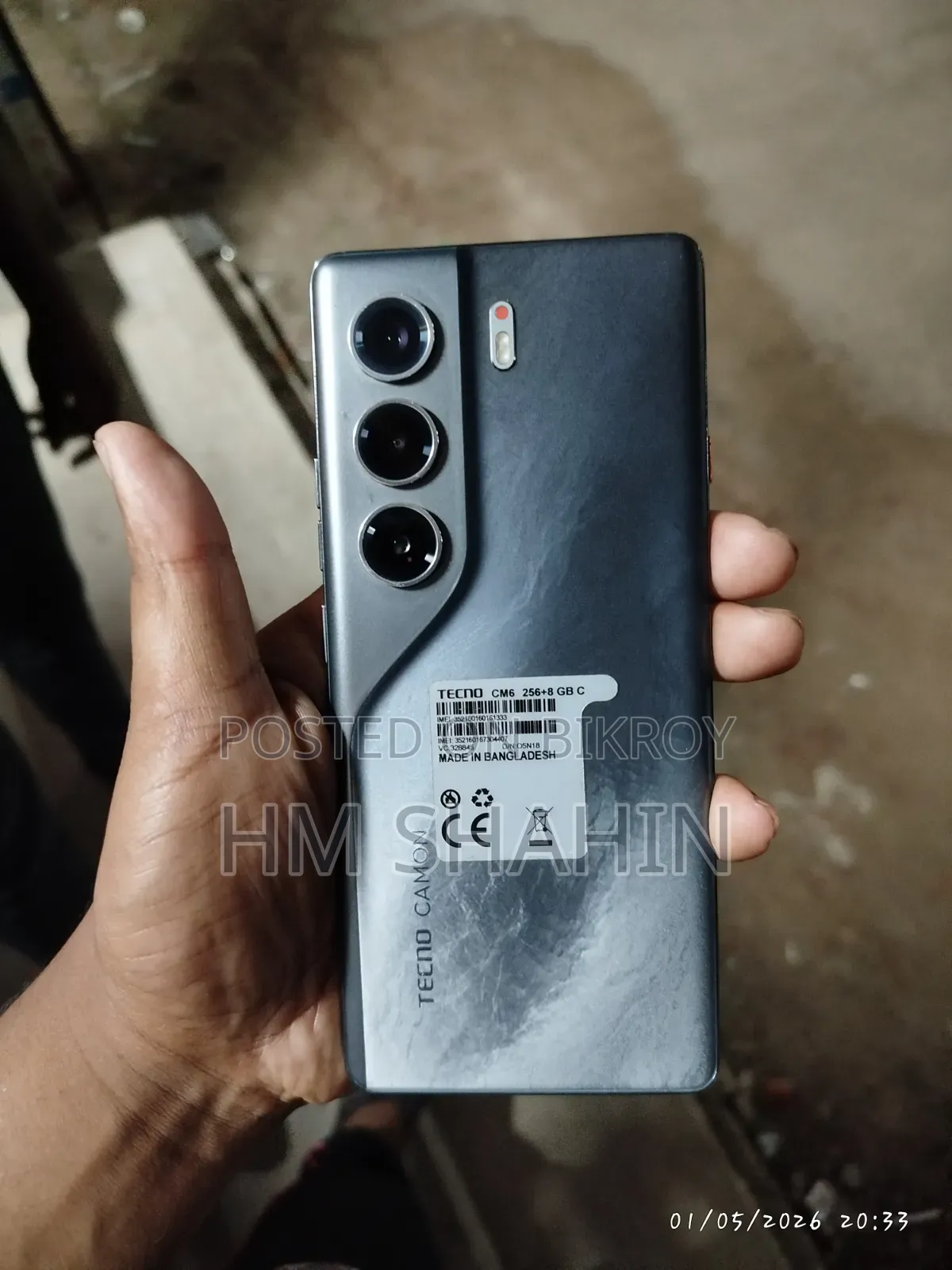 Tecno Camon 40 Pro 4G 256 GB Gray