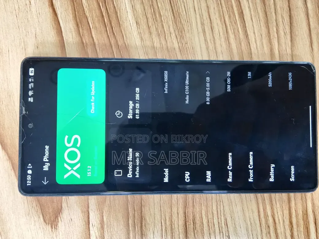 Infinix Note 50 4G 256 GB Black