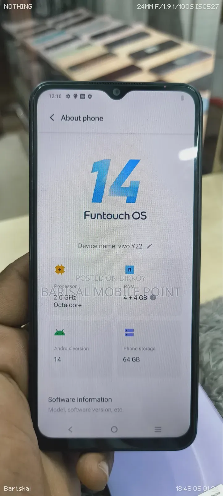 Vivo Y22 64 GB Blue
