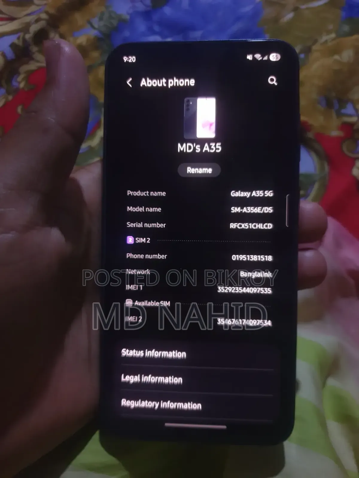 Samsung Galaxy A35 128 GB Black