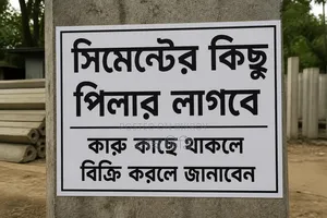সিমেন্টের কিছু পিলার লাগবে