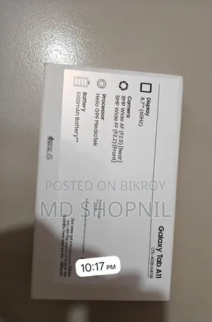 New Samsung Galaxy Tab A11 64 GB Gray