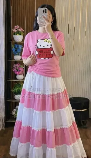 Stylish Skirt and T-Shirt Set