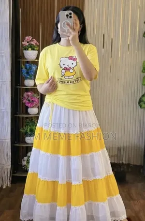 Stylish Skirt and T-Shirt Set