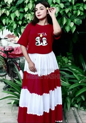 Stylish Skirt and T-Shirt Set
