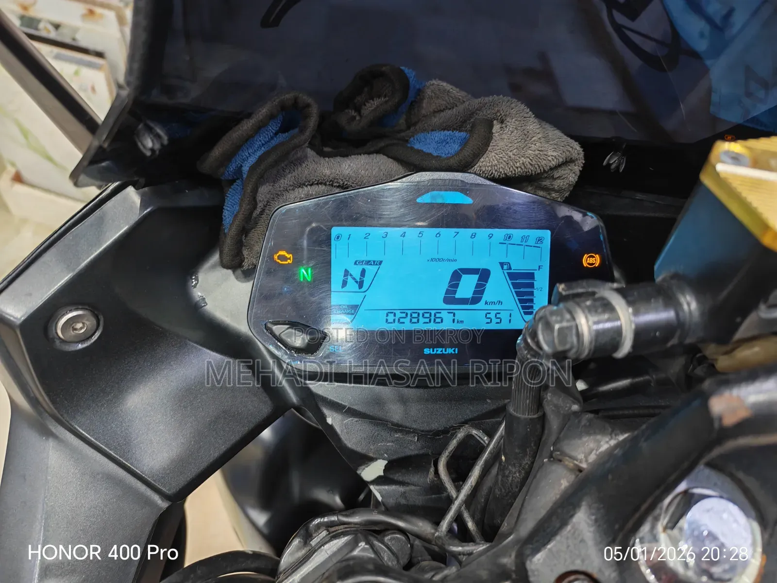 Suzuki Gixxer SF FI 2022 Gray