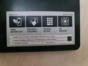 Laptop Acer Aspire E5-571 8GB Intel Core I7 SSD 128GB