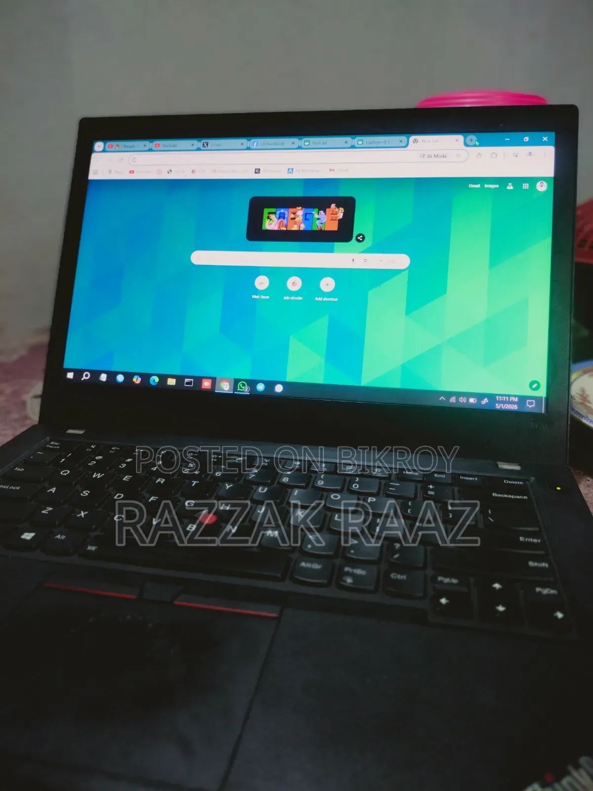 Laptop Lenovo ThinkPad T470 8GB Intel Core I5 HDD+SSD 256GB
