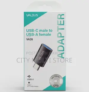 Valdus Va26 Usb-C Male to Usb-a Female Otg Adapter