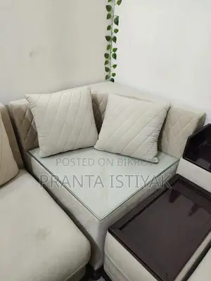 Sofa Set Corner 2+2+1, 1 Corner 1 Box, With Free Sofa Cover