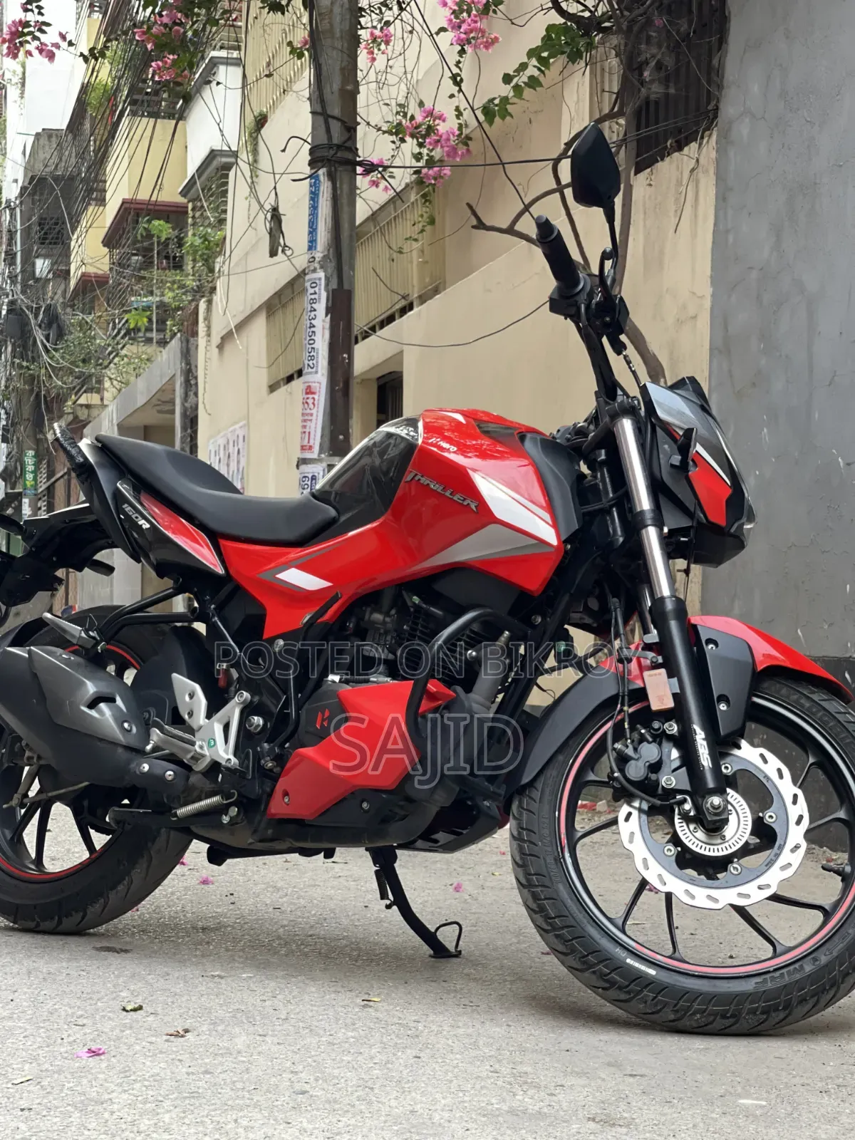 New Hero Thriller 160R 2025 Red