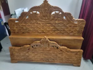 সেগুন কাঠের খাট ৬/৭ ফিট