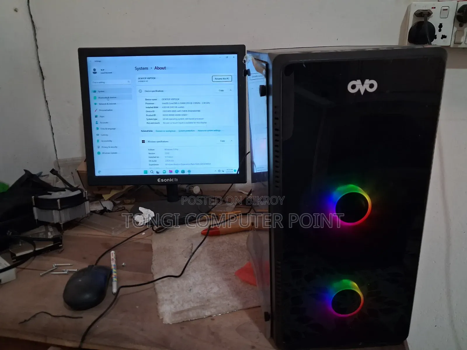 Desktop Computer 4GB Intel Core I5 SSD 128GB