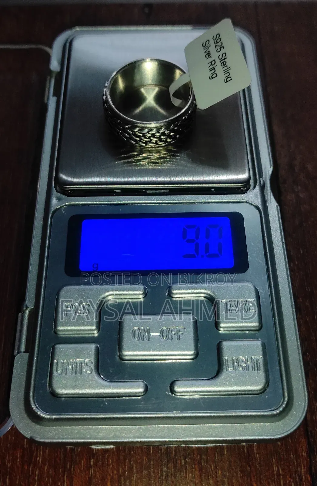Rotatable S925 Hallmark Italian Silver Ring