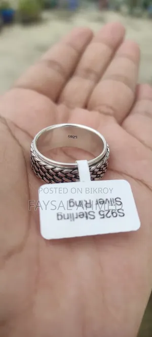 Rotatable S925 Hallmark Italian Silver Ring