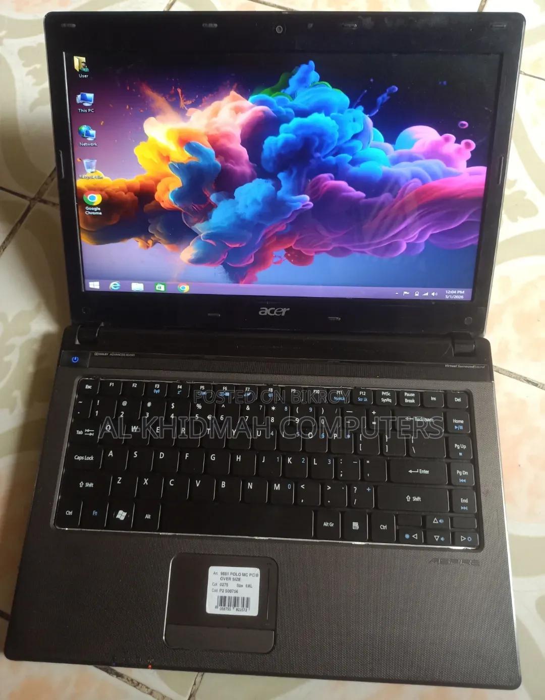 ল্যাপটপ Acer Aspire 1 4GB Intel Core I3 HDD 500GB