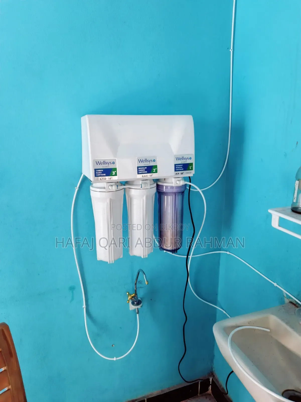 Sell 3-Stage Water Filter (with Motor + Storage Tank)
