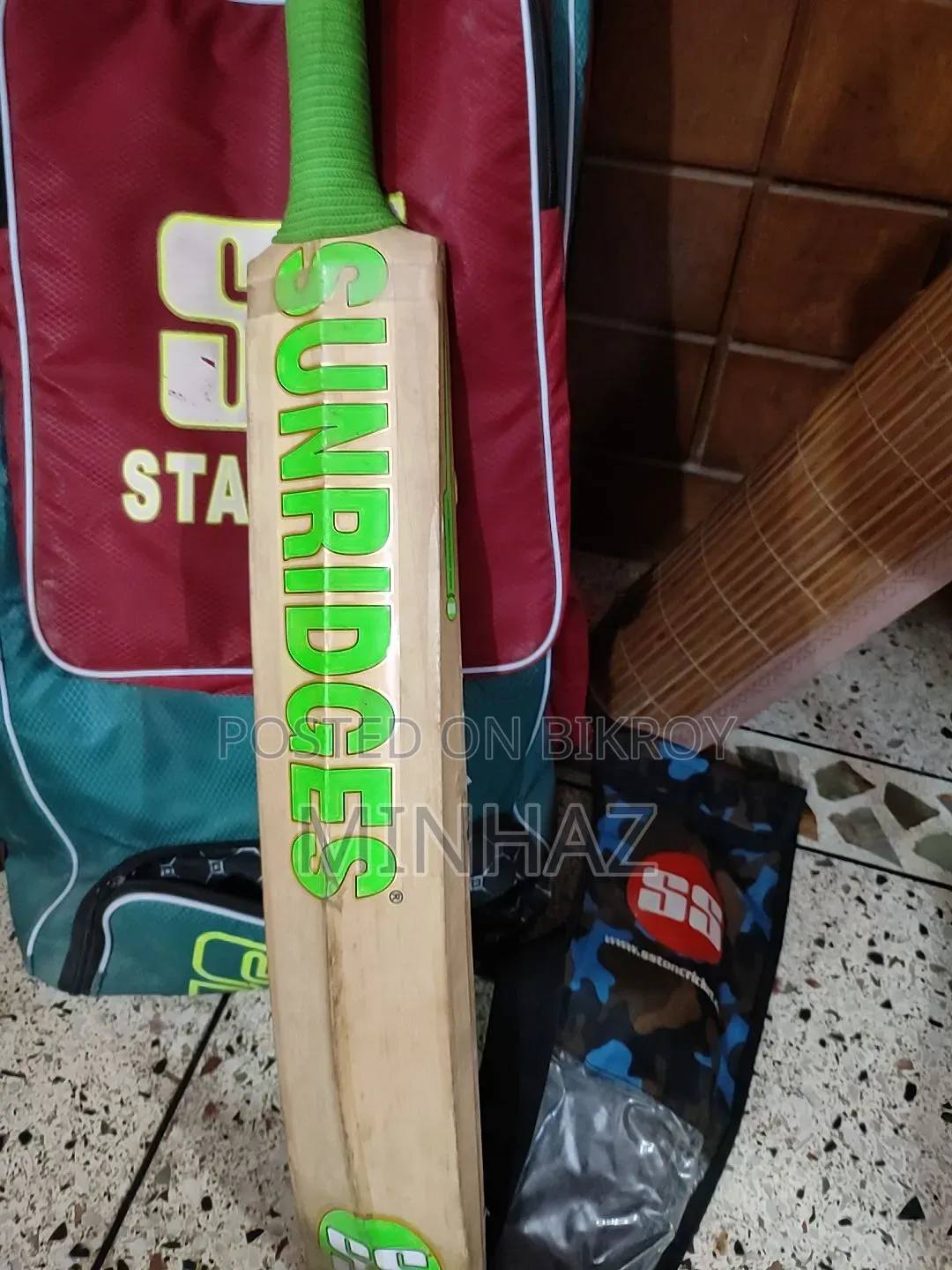 Cricket Kit For Left Handed Batsman Semi-new, No Helmet