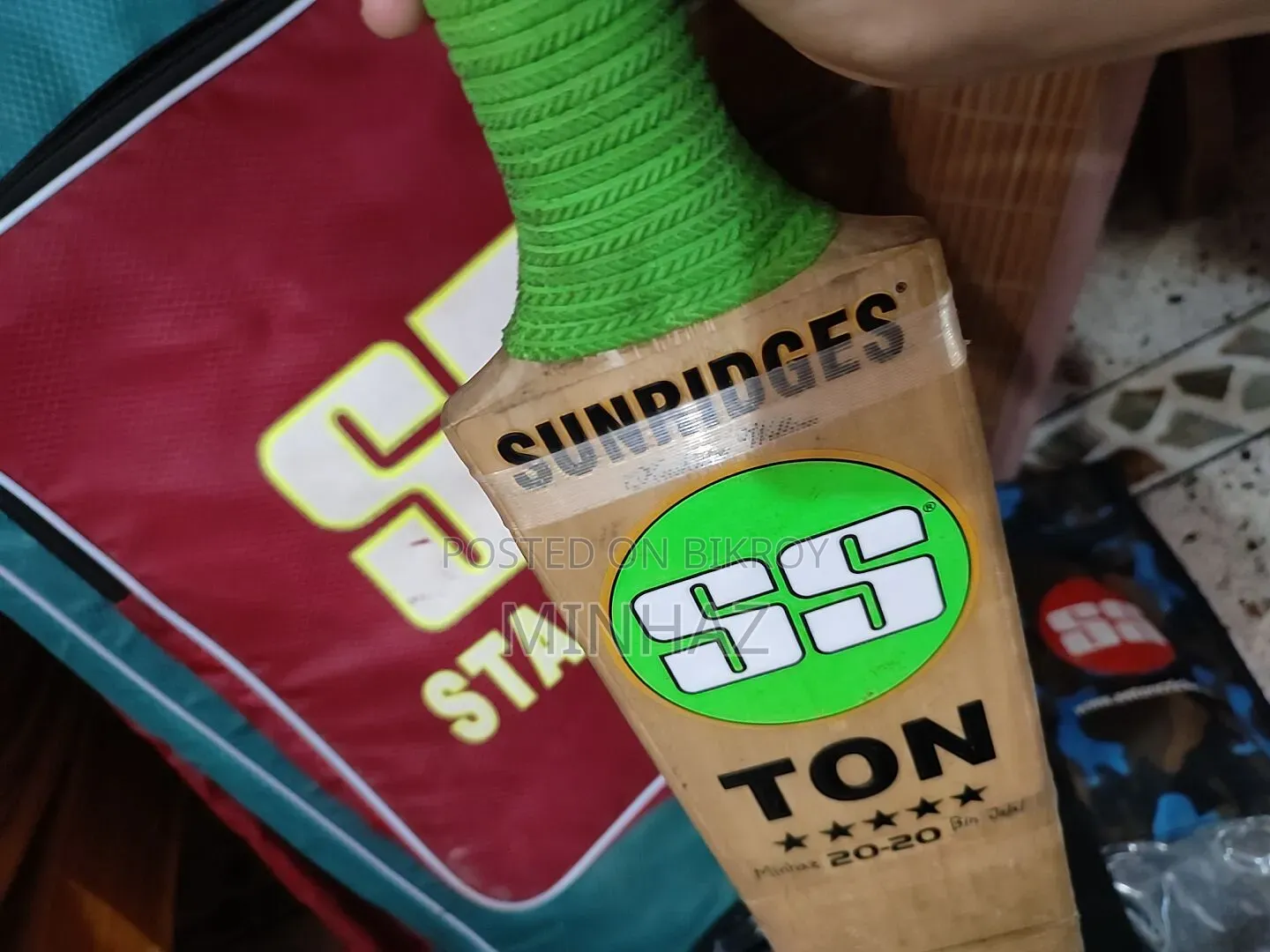 Cricket Kit For Left Handed Batsman Semi-new, No Helmet
