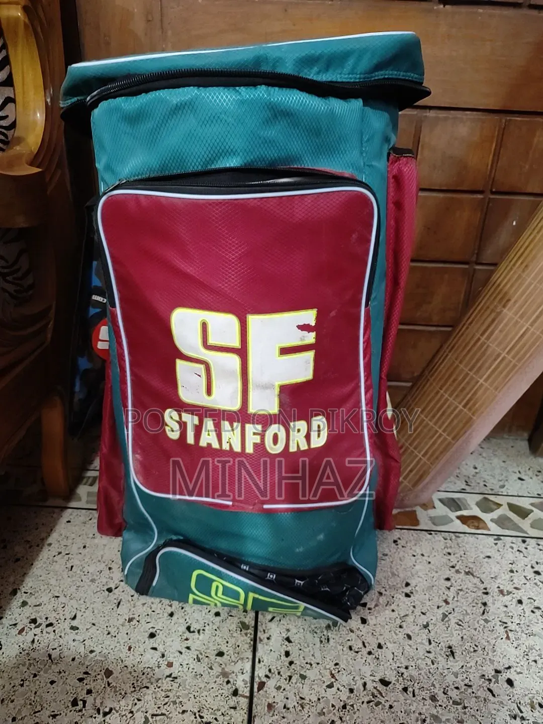 Cricket Kit For Left Handed Batsman Semi-new, No Helmet
