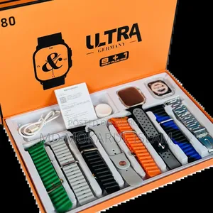 Y80 Ultra Smartwatch With 8 Strap.