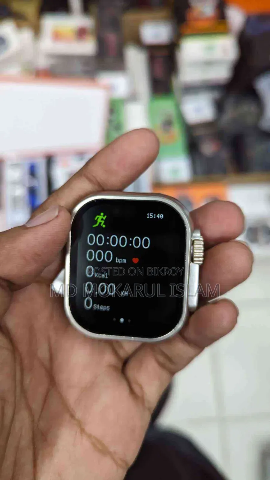 Y80 Ultra Smartwatch With 8 Strap.