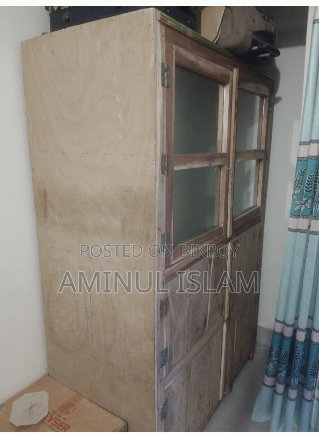 Wooden cupboard style meat safe