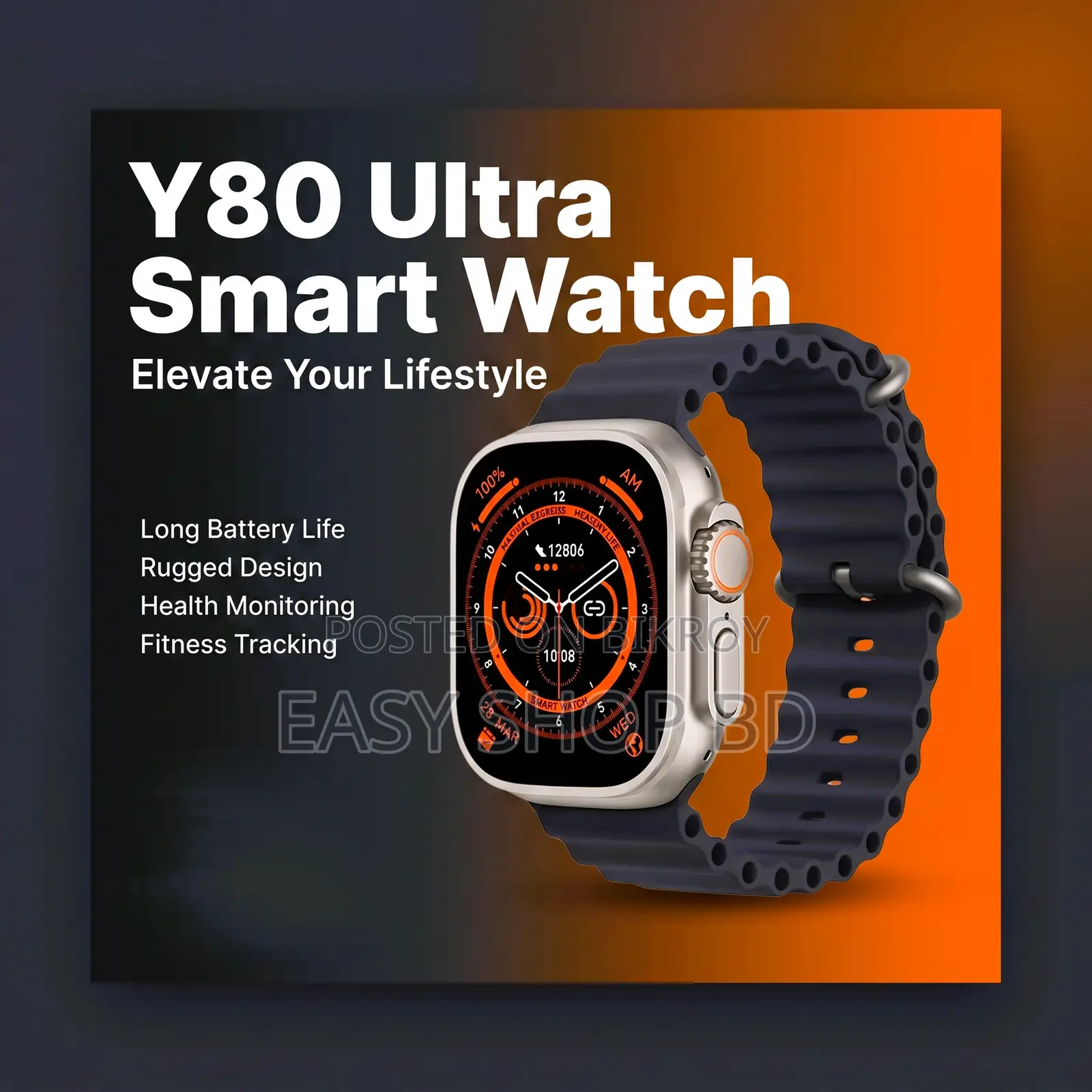 Original Y80 Ultra Smart Watch (8+1 Combo Offer!)