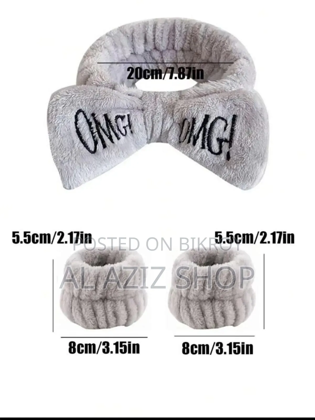 Women Coral Fleece Elastic Hair Bands Soft Wash Face Hairbands