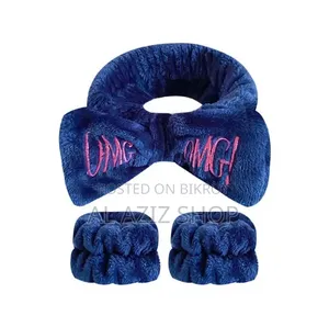 Women Coral Fleece Elastic Hair Bands Soft Wash Face Hairbands