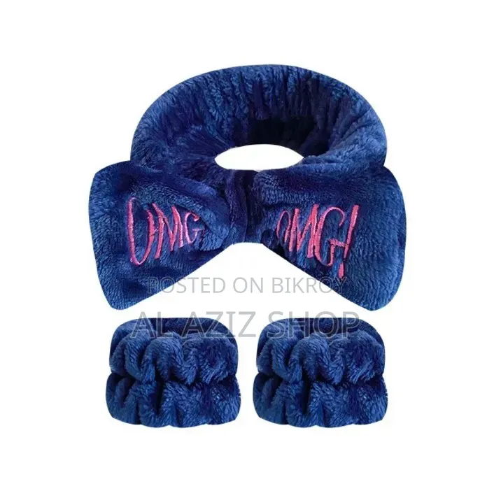 Women Coral Fleece Elastic Hair Bands Soft Wash Face Hairbands