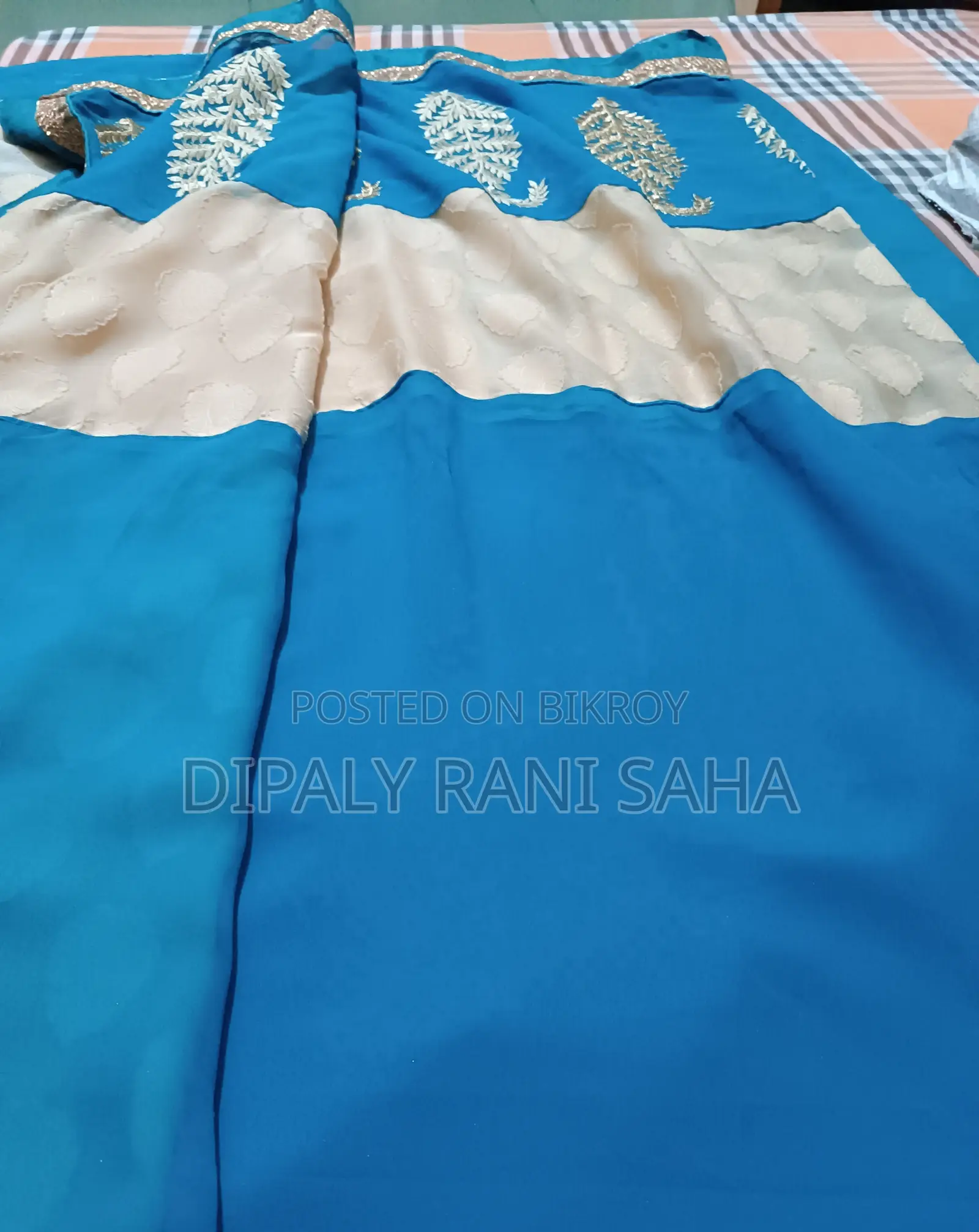 New Silk and Tangail Jamdani Style Saree and Red Katan