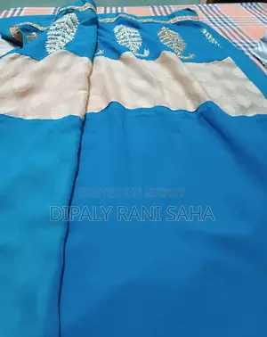 নতুন সিল্ক এবং টাঙ্গাইল জামদানি স্টাইল শাড়ি এবং লাল কাতান