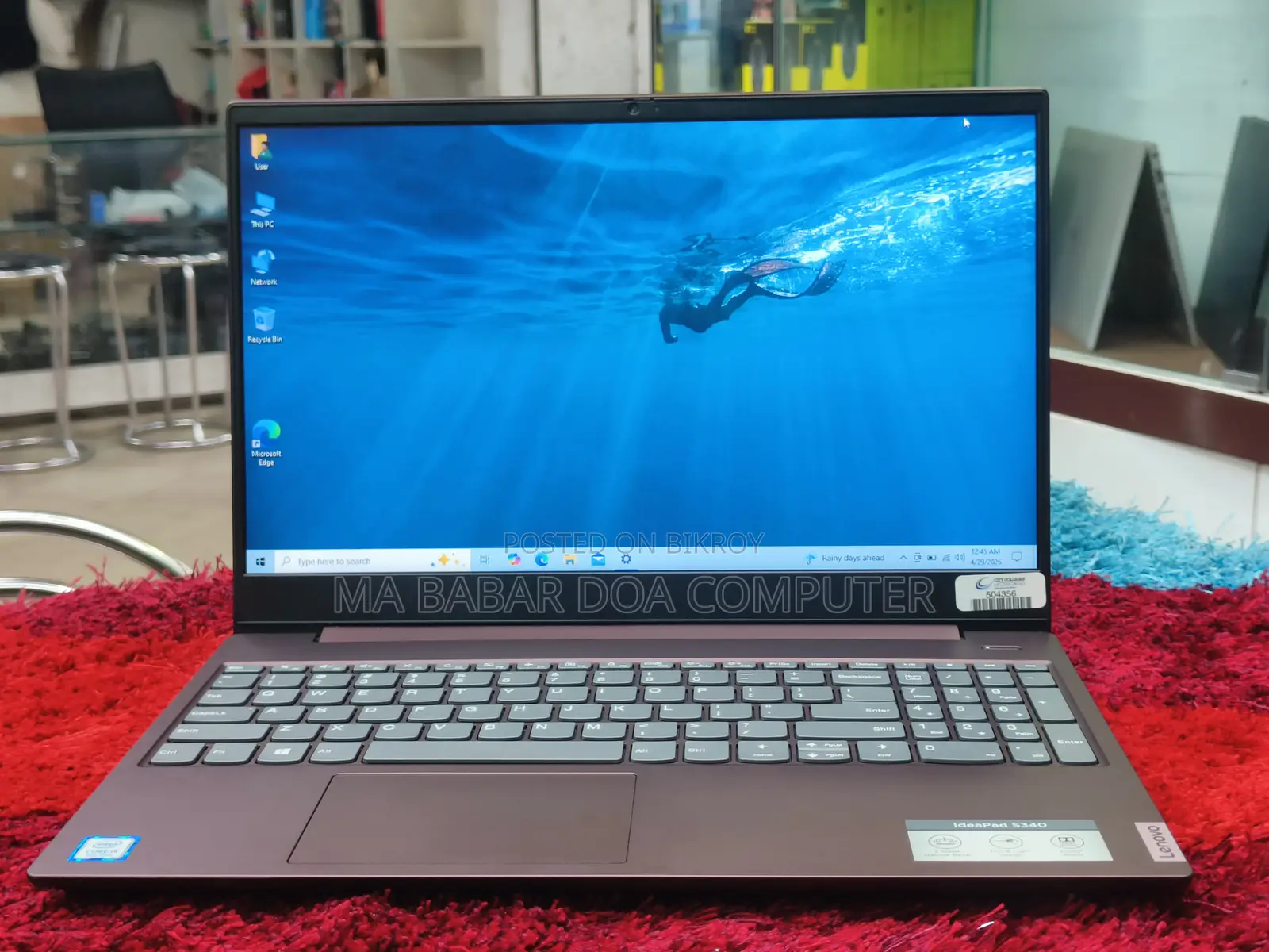 Laptop Lenovo IdeaPad S340 8GB Intel Core I5 SSD 256GB