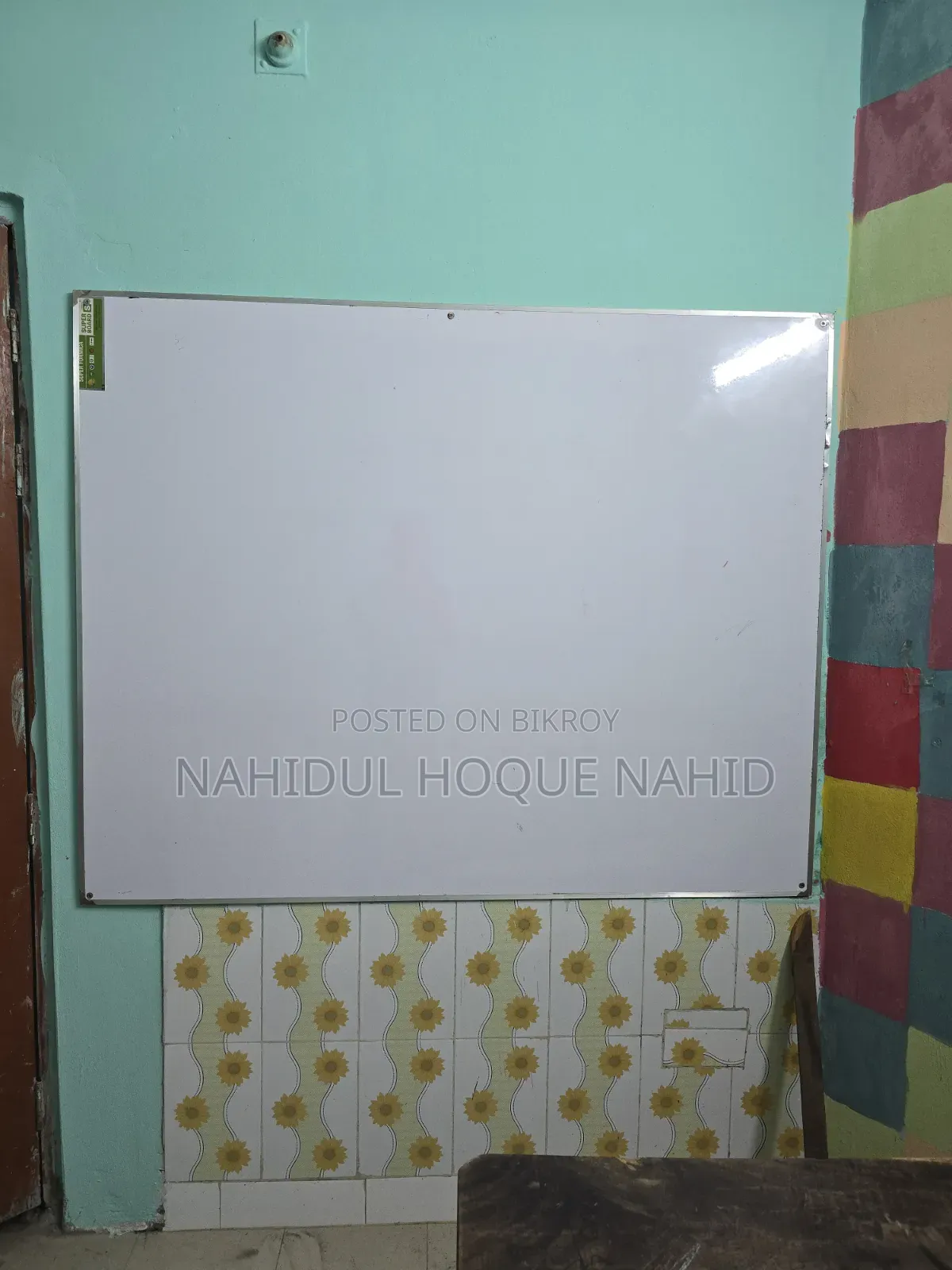 Bench and White Board