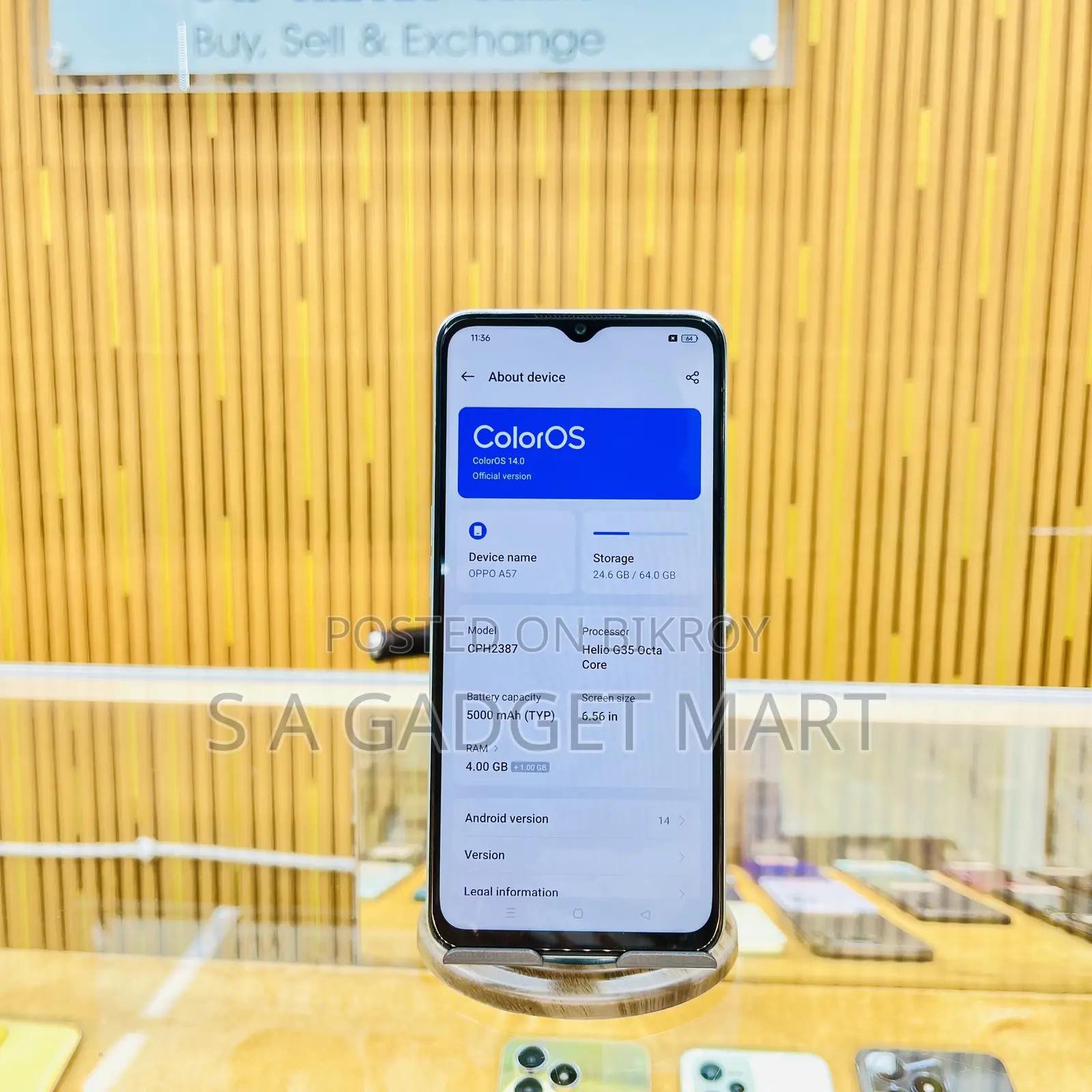 Oppo A57 4G 64 GB Green