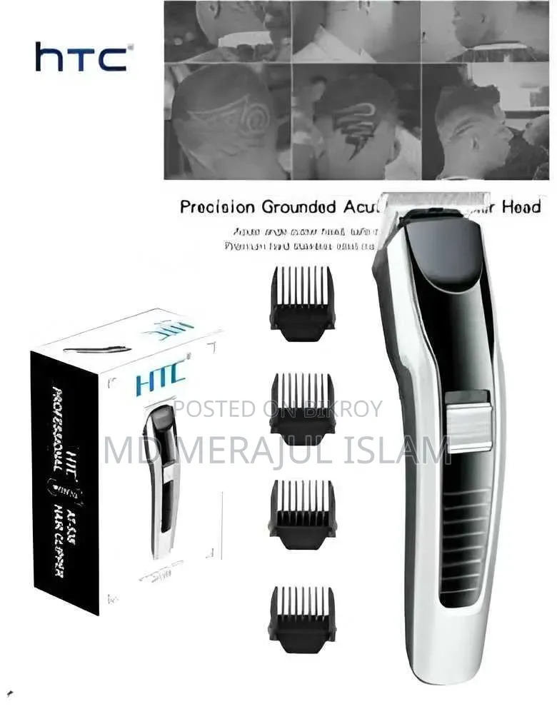 HTC AT-538 Professional Hair Clipper (Rechargeable Hair Trimmer)