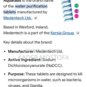 Aquatabs (Water Purification Tablets)