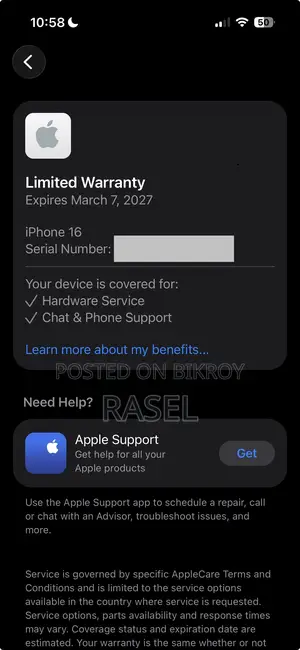 Apple iPhone 16 128 GB Black