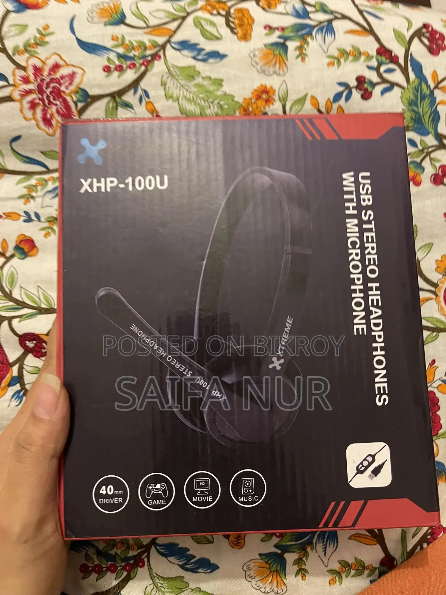 Xtreme Usb Stereo Headphones With Microphone (For Pc and Laptop)