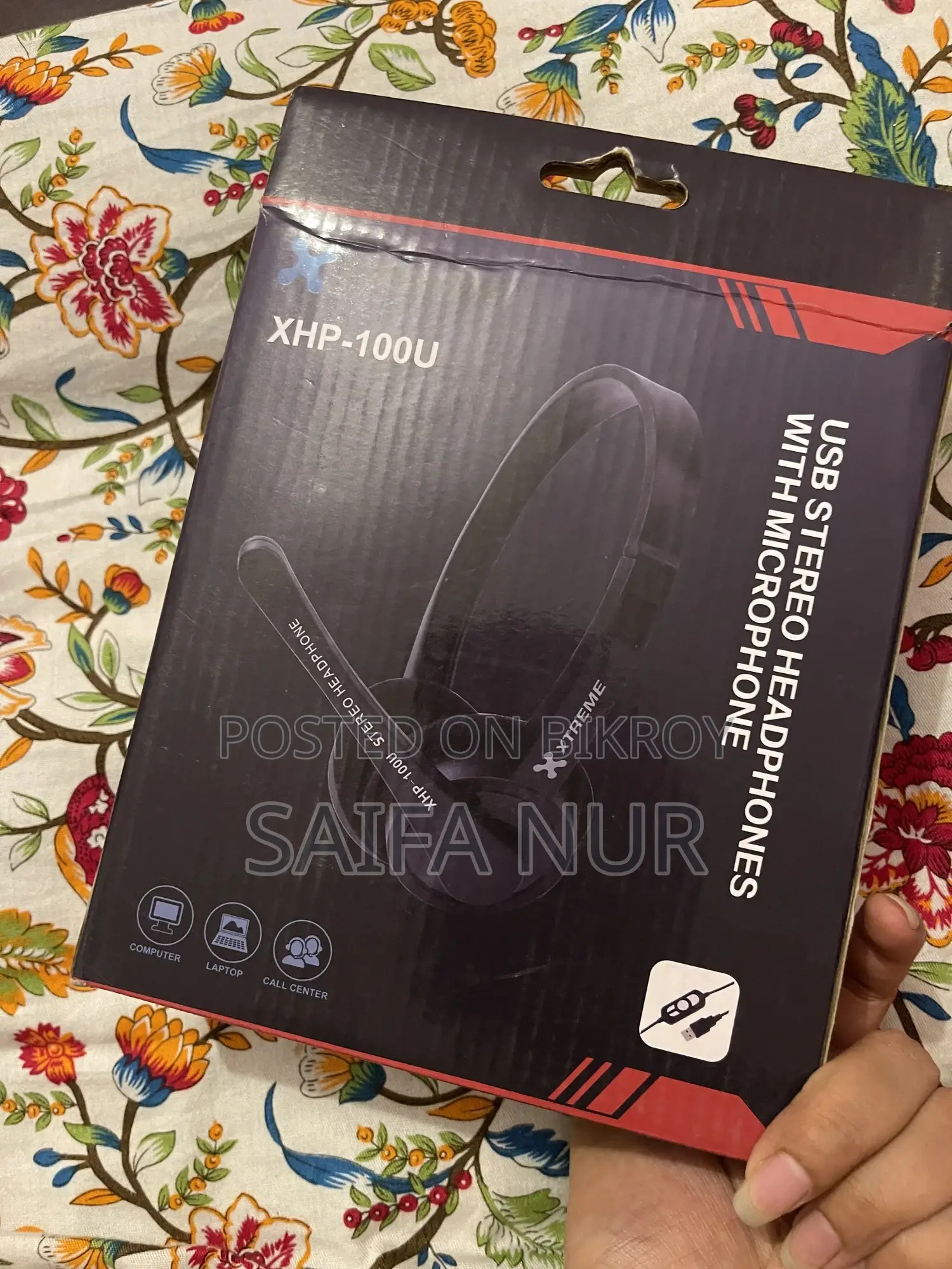 Xtreme Usb Stereo Headphones With Microphone (For Pc and Laptop)