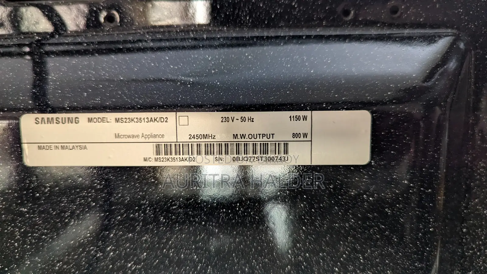Samsung M/W Oven Up for Sale
