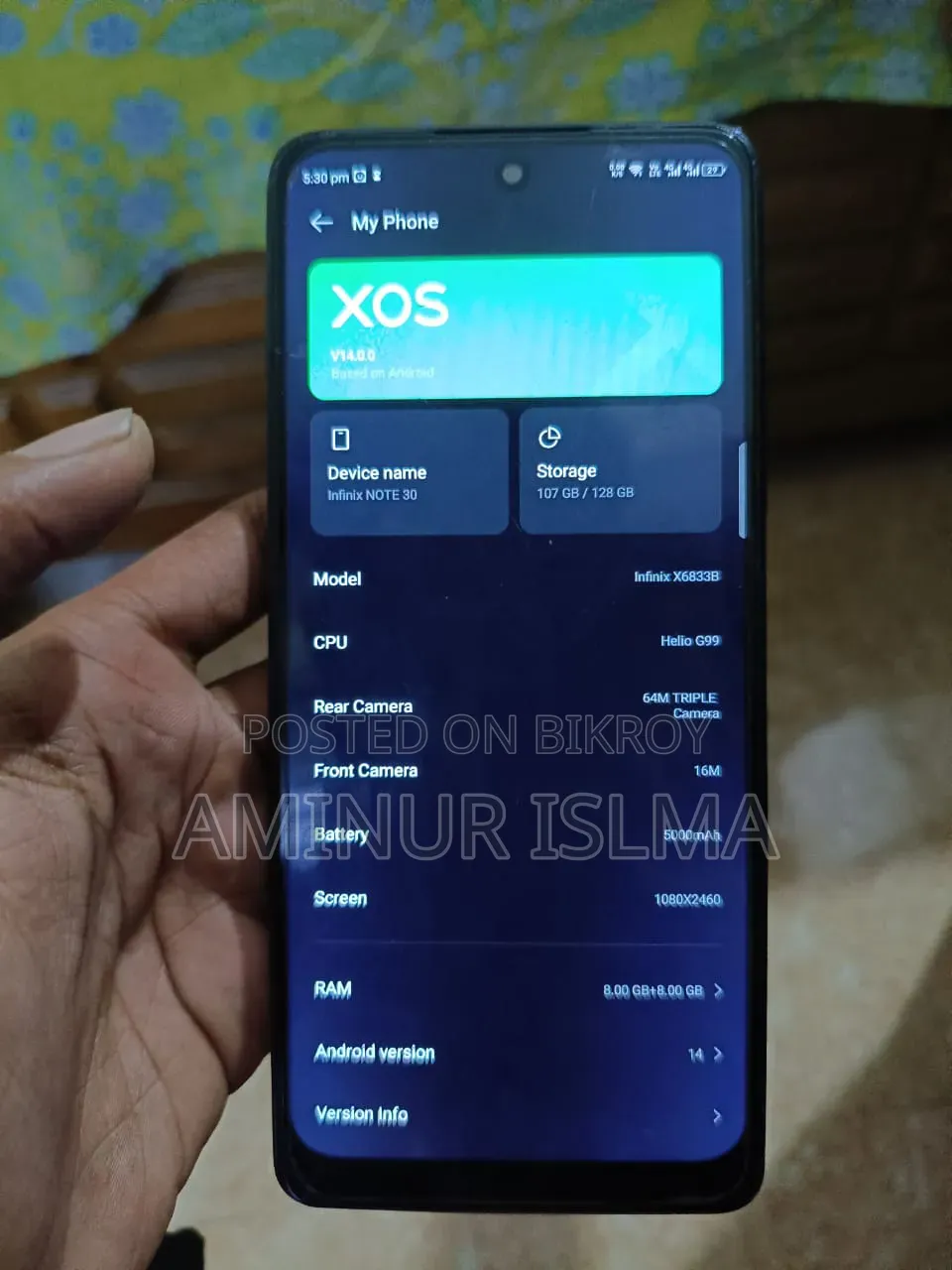 Infinix Note 30 128 GB Black