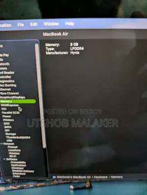 Laptop Apple MacBook Air 2020 M1 8GB Apple M1 SSD 256GB